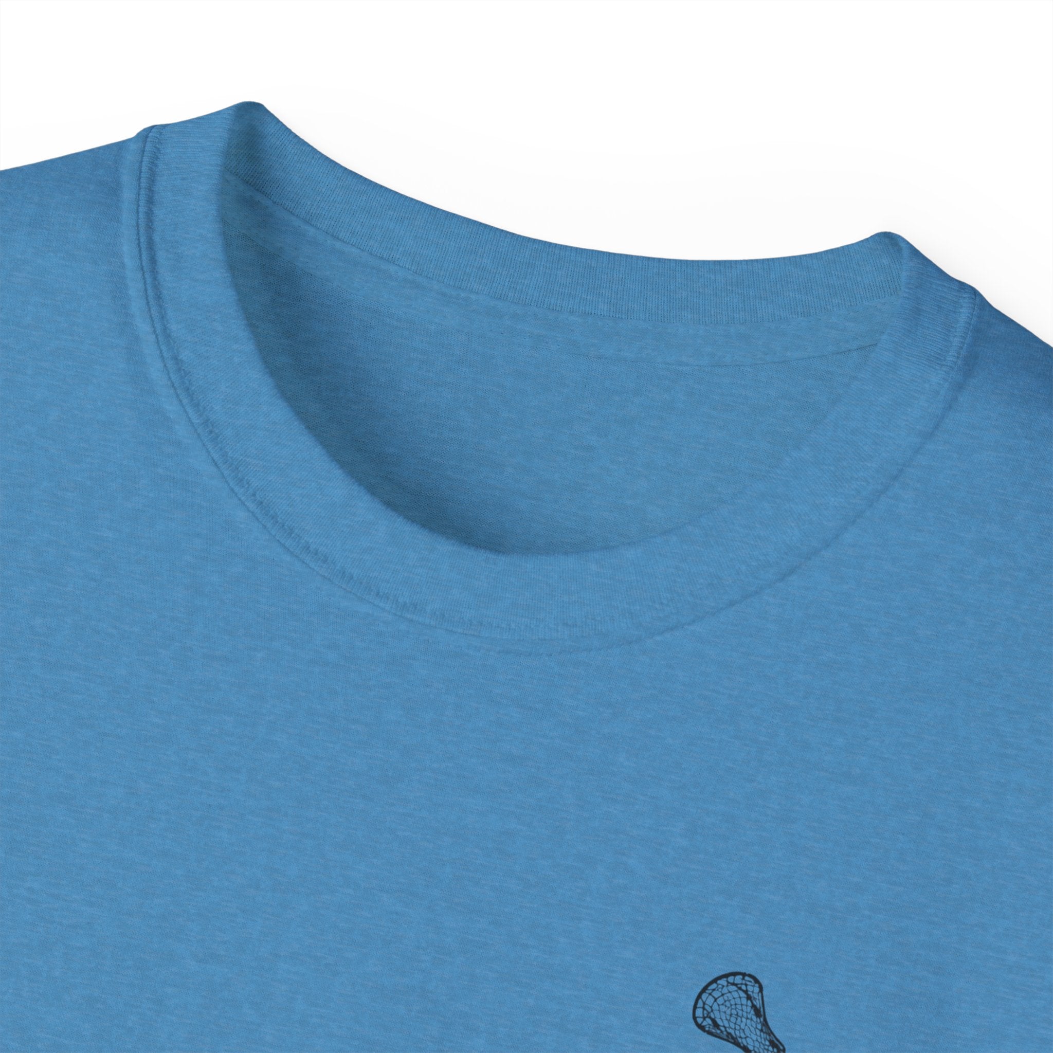 Lacrosse Graphic Tee — "Sorry. Can't. Lacrosse. Bye." White Cotton Shirt