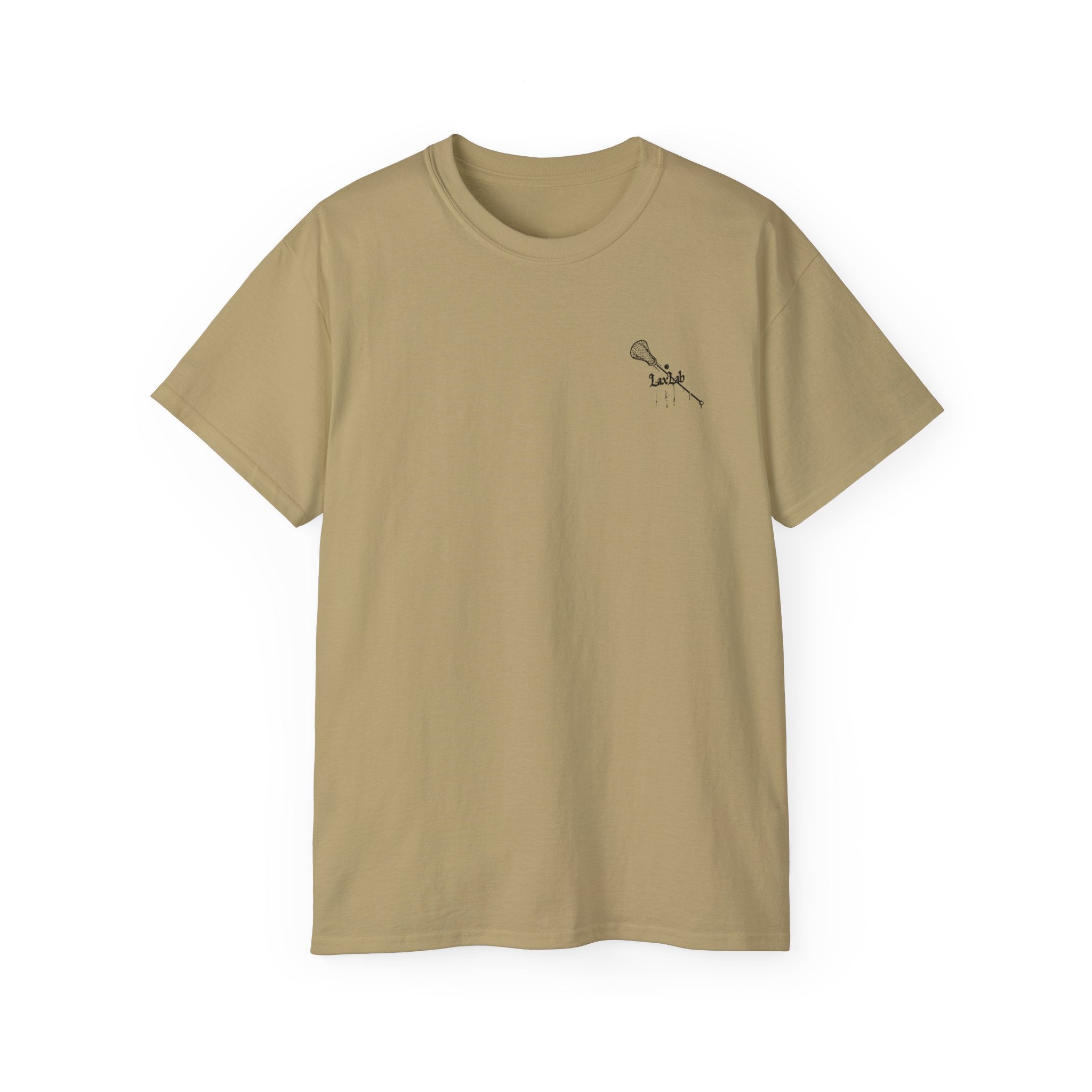 Lacrosse Graphic Tee — "Sorry. Can't. Lacrosse. Bye." White Cotton Shirt