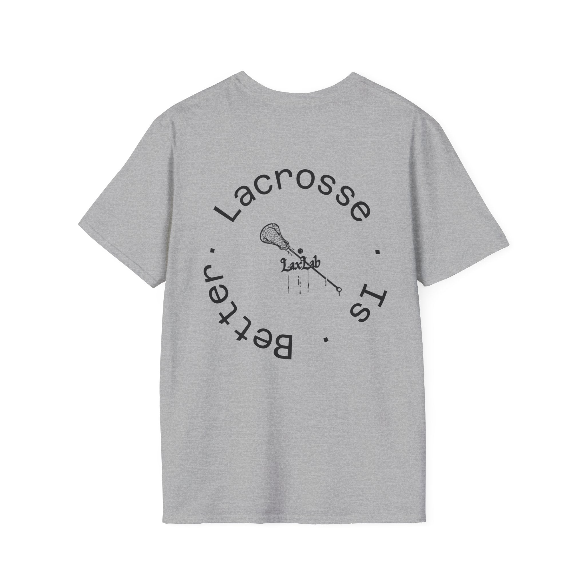 Lacrosse Is Better T-Shirt — Minimalist Lacrosse Stick Tee