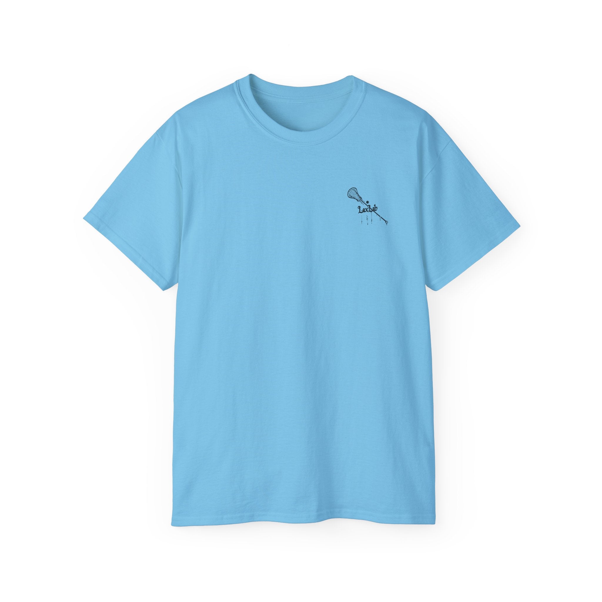 Lacrosse Graphic Tee — "Sorry. Can't. Lacrosse. Bye." White Cotton Shirt
