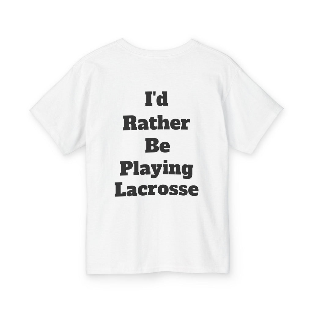 Youth Lacrosse T‑Shirt - "I'd Rather Be Playing Lacrosse" Tee