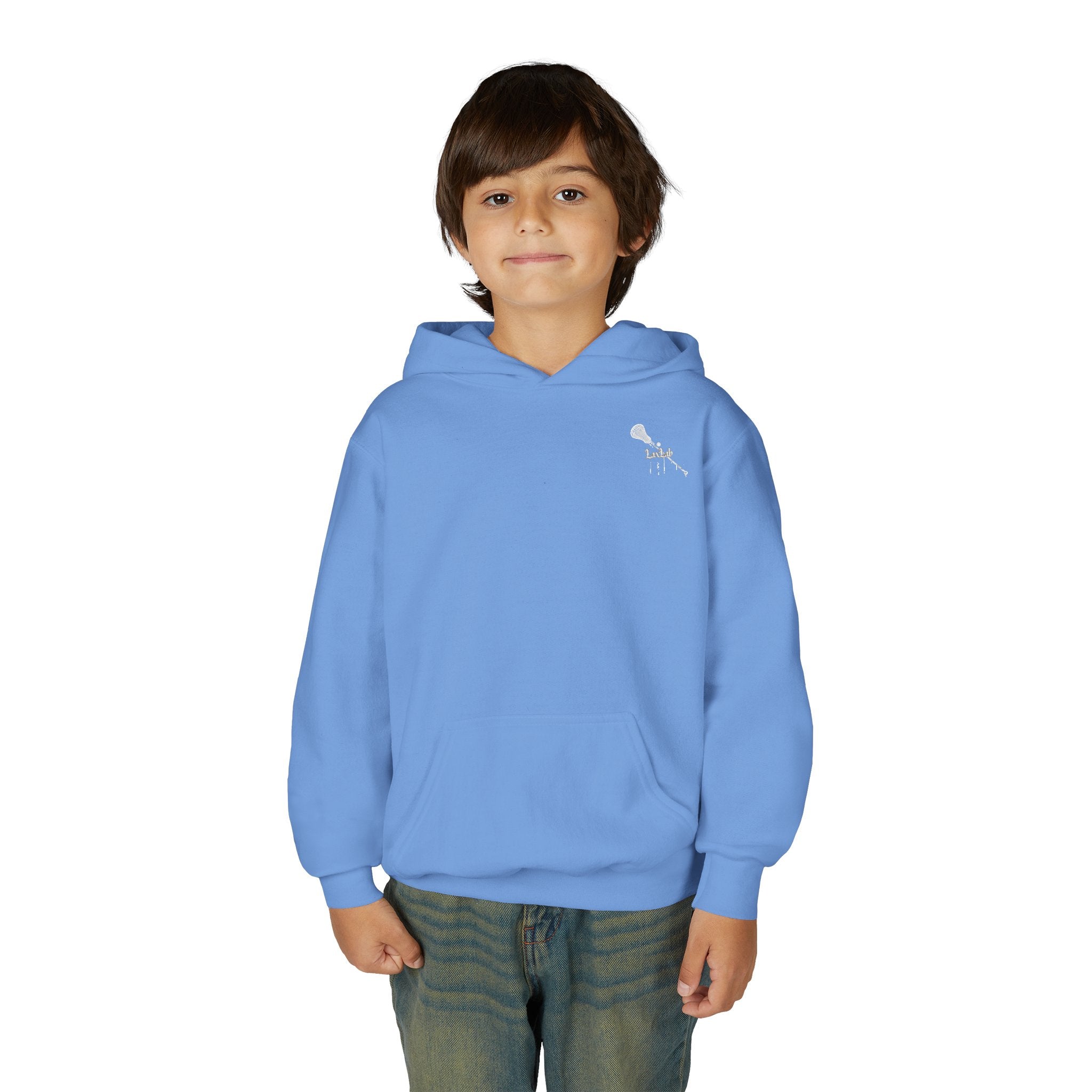 Youth Hoodie (most recommended)- small chest logo