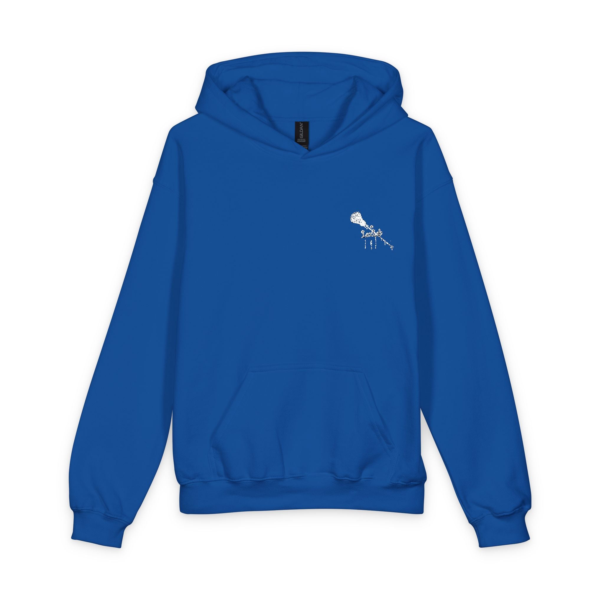 Youth Hoodie with Small White Map Graphic - Minimal Island Outline Sweatshirt