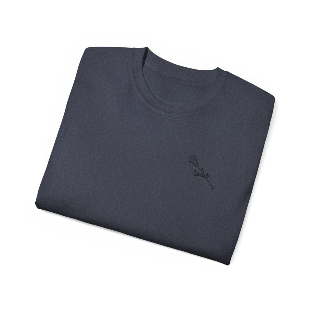 Lacrosse Graphic Tee — "Sorry. Can't. Lacrosse. Bye." White Cotton Shirt