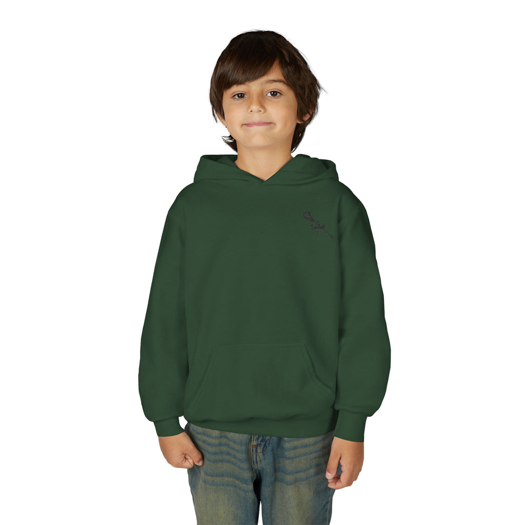 Youth Hoodie (most recommended)- small chest logo