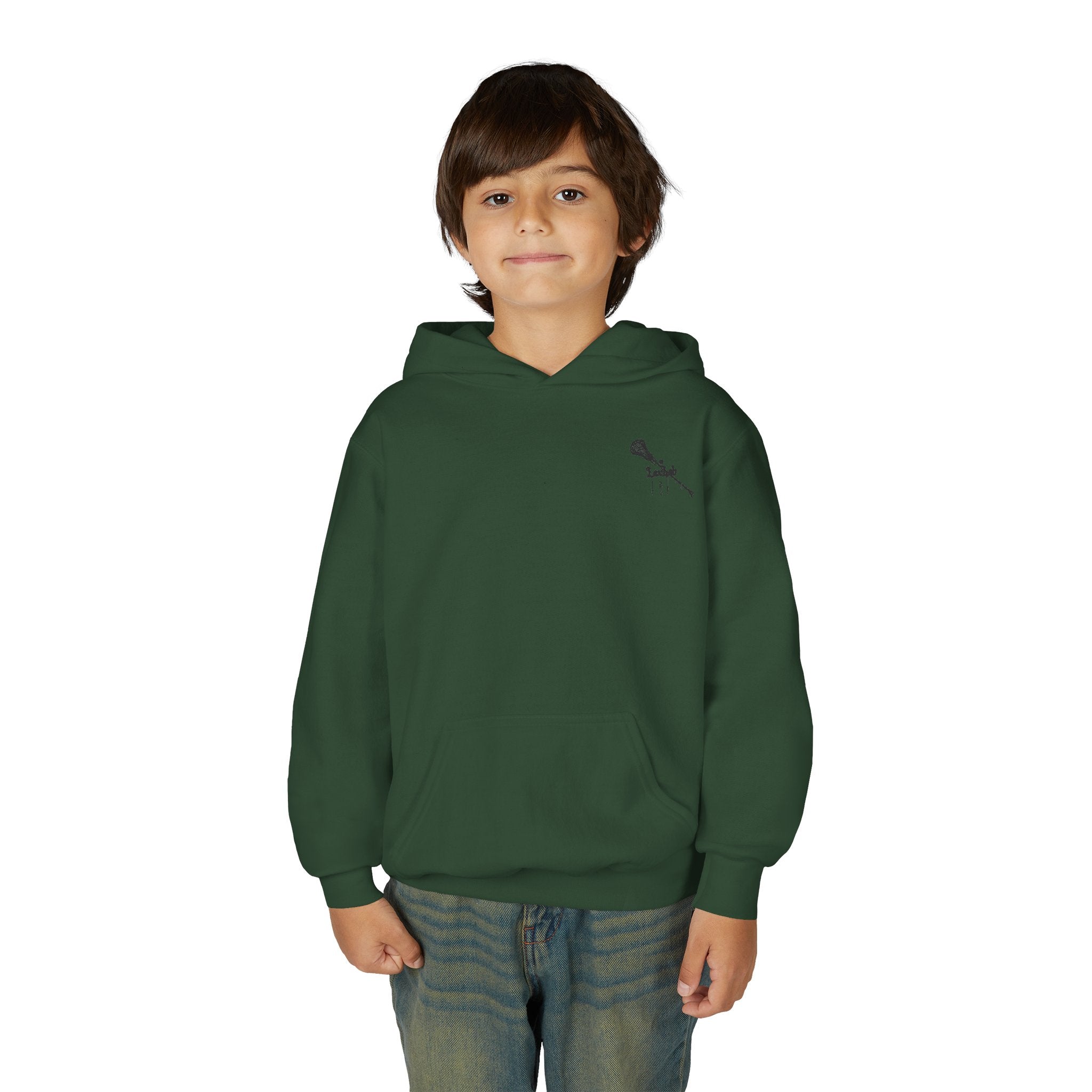 Youth Hoodie (most recommended)- small chest logo