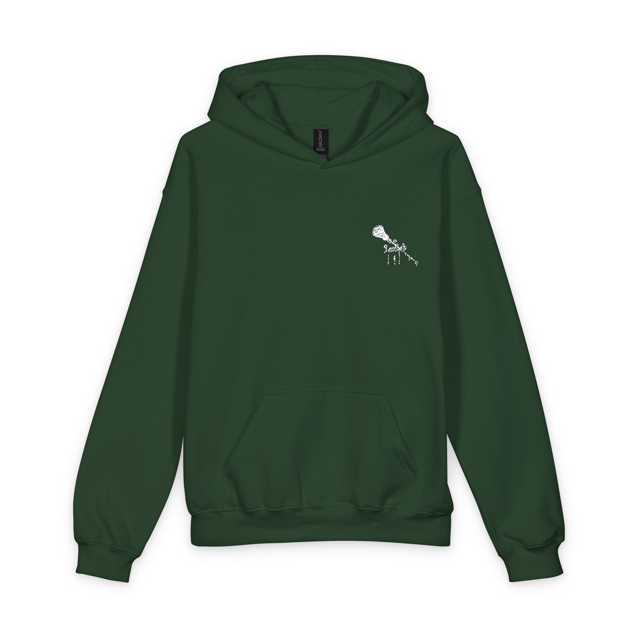 Youth Hoodie with Small White Map Graphic - Minimal Island Outline Sweatshirt