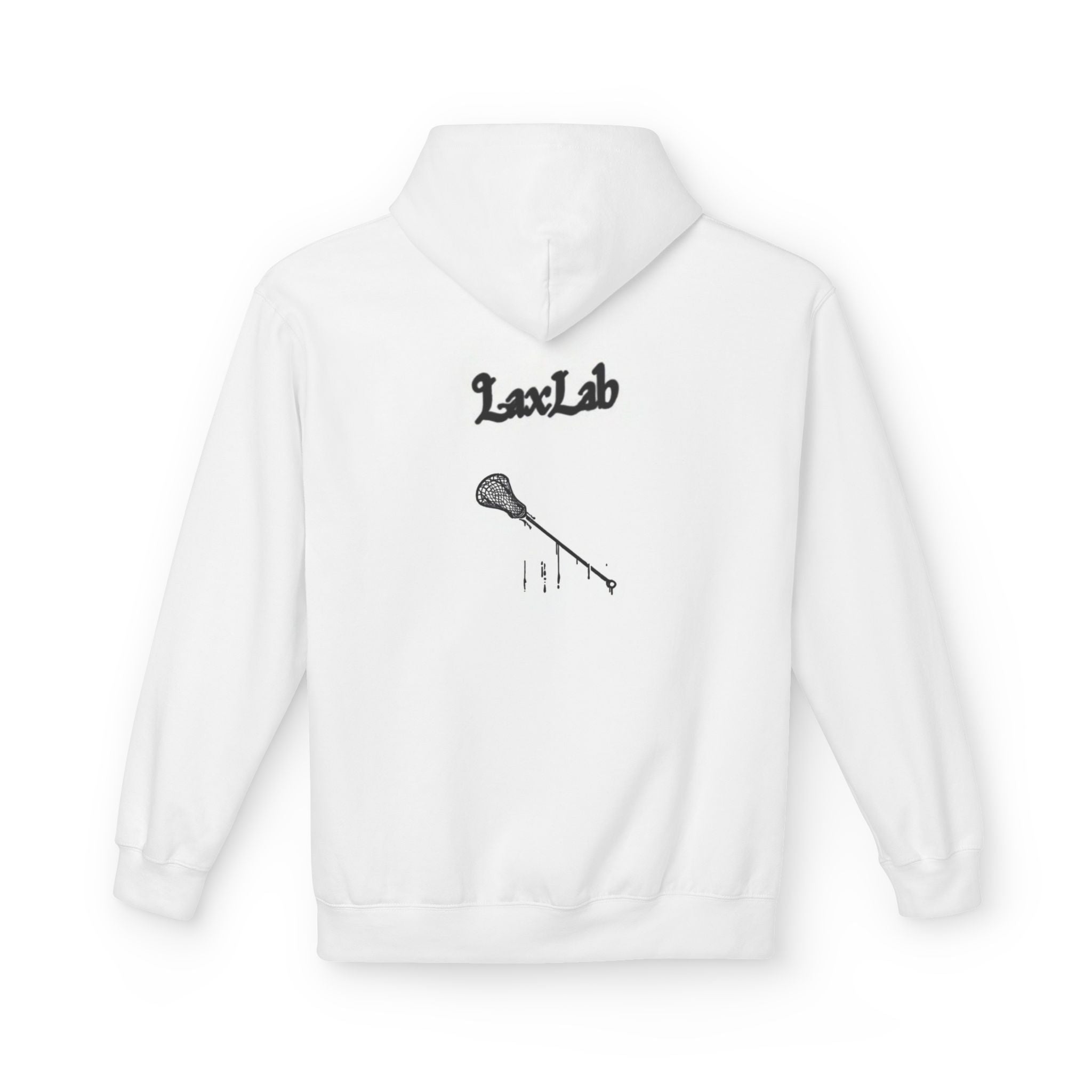 Hoodie — LaxLab Dripping Lacrosse Stick Graphic Fleece Hoodie