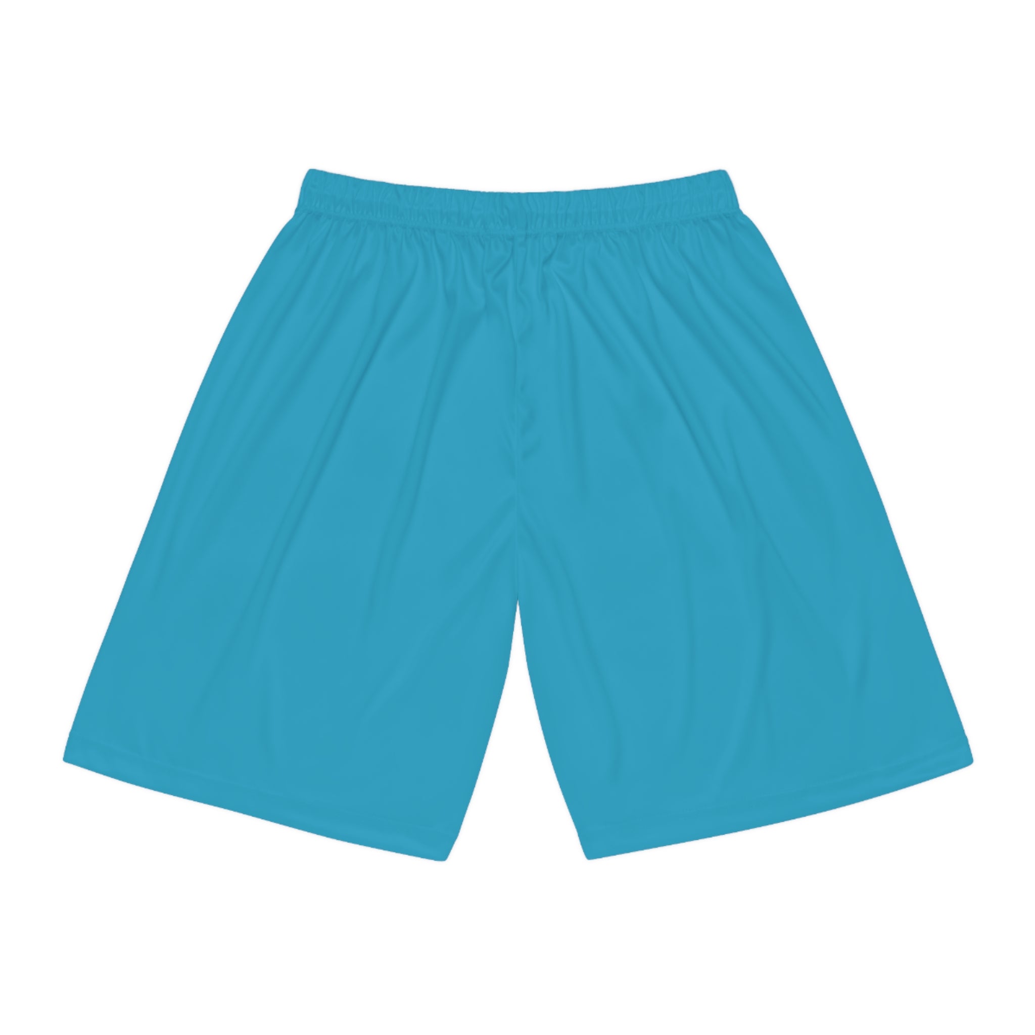 Lacrosse Minimalist Turquise Shorts — Small Lacrosse Stick Graphic