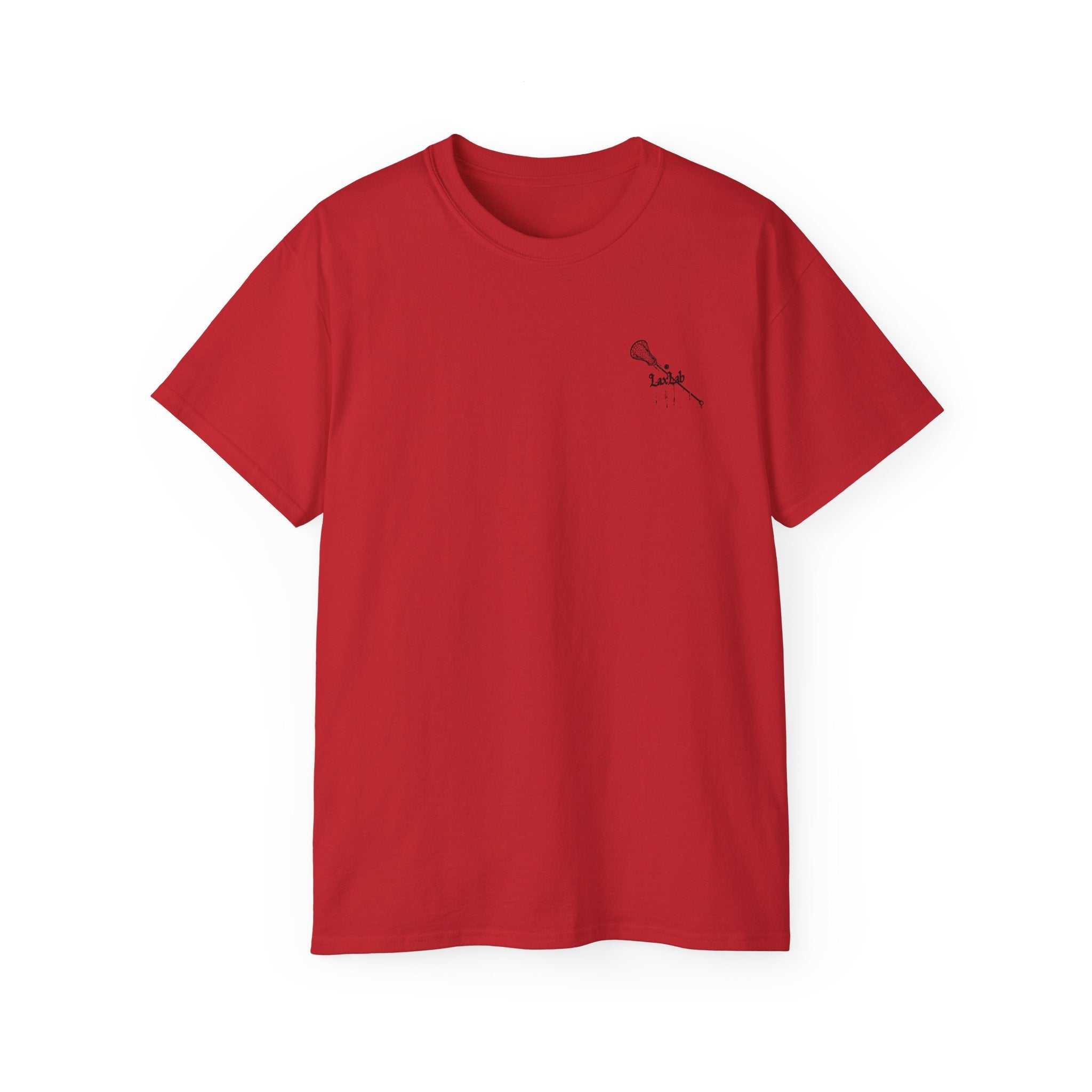 Lacrosse Graphic Tee — "Sorry. Can't. Lacrosse. Bye." White Cotton Shirt