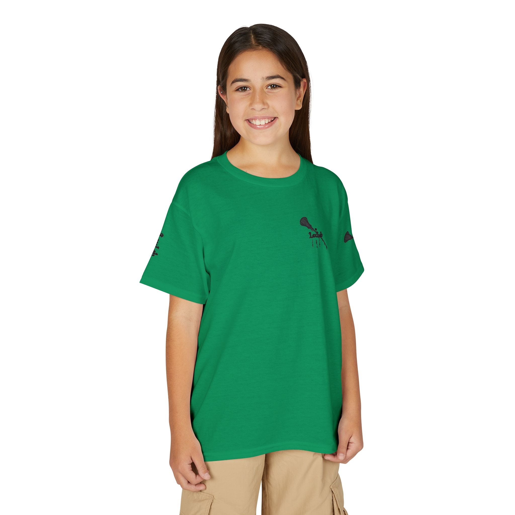 Youth Lacrosse T-Shirt — 'Lax Snacks' Player Graphic