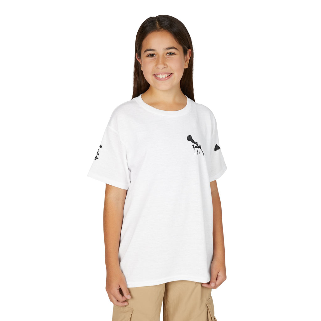 Youth Lacrosse T-Shirt — 'Lax Snacks' Player Graphic