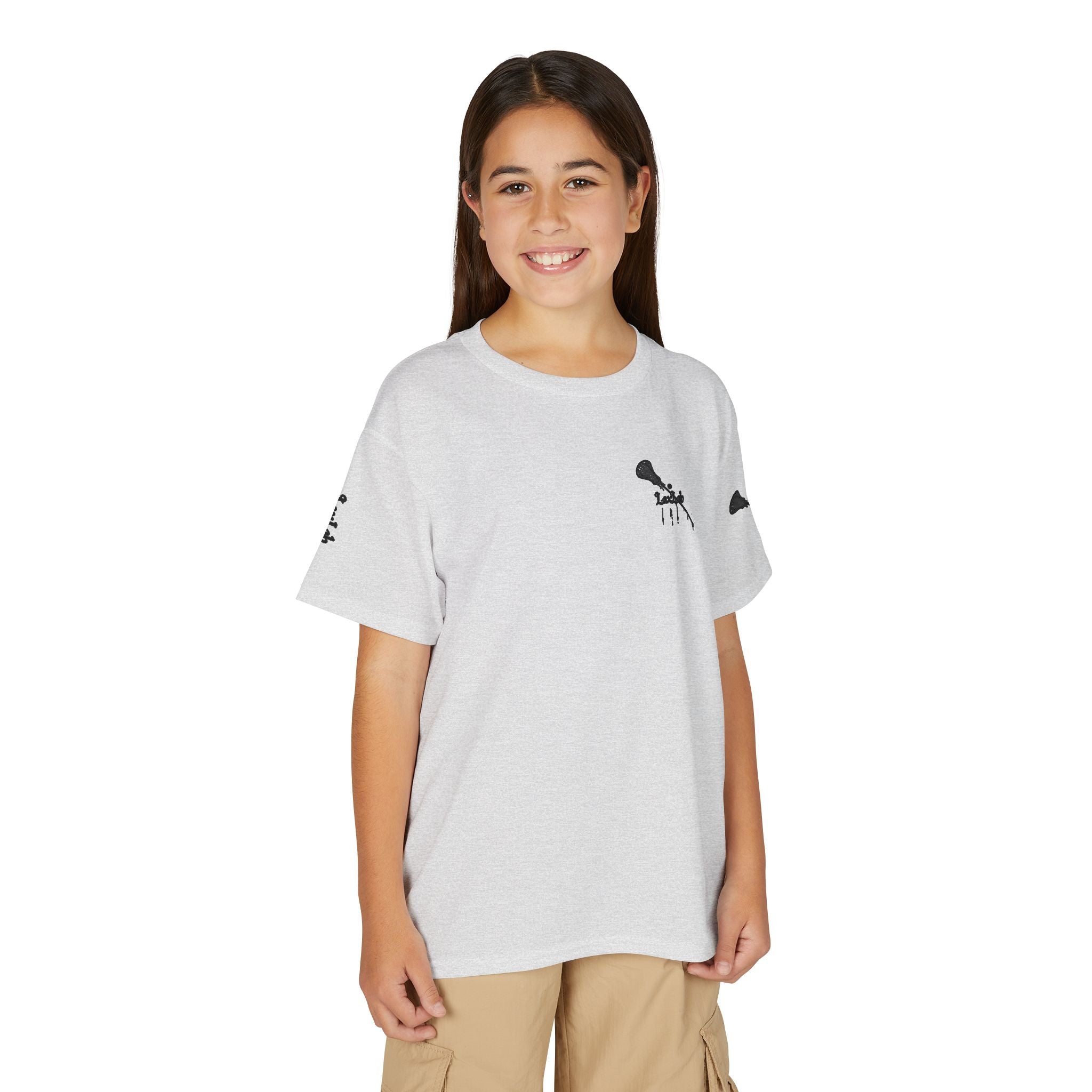 Youth Lacrosse T-Shirt — 'Lax Snacks' Player Graphic