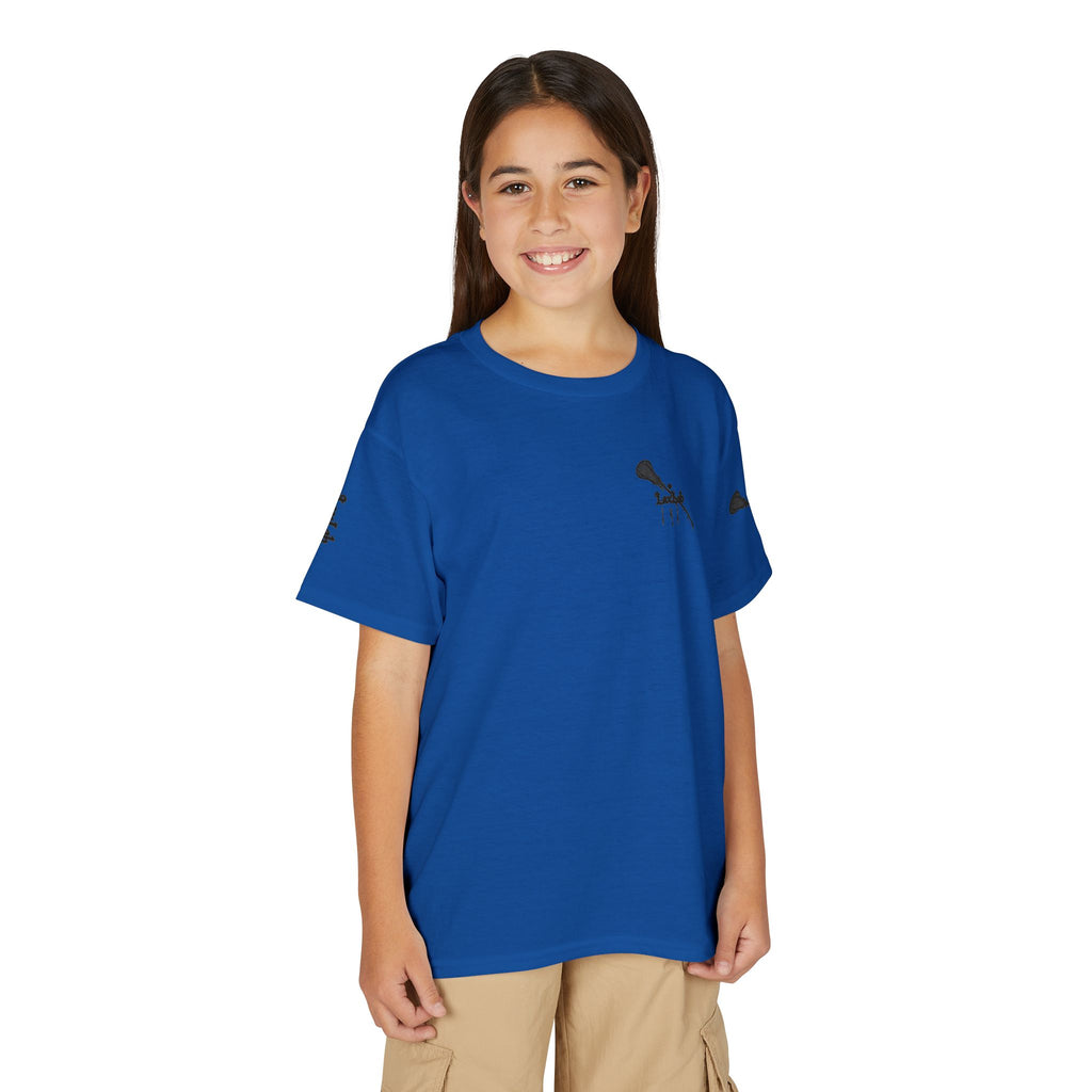 Youth Lacrosse T-Shirt — 'Lax Snacks' Player Graphic