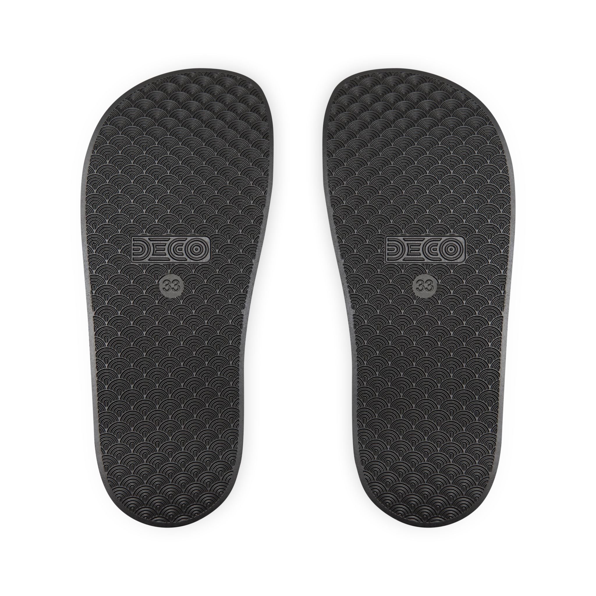 Youth Lacrosse Slide Sandals – Adjustable White Removable-Strap Slides with Lacrosse Stick Graphic