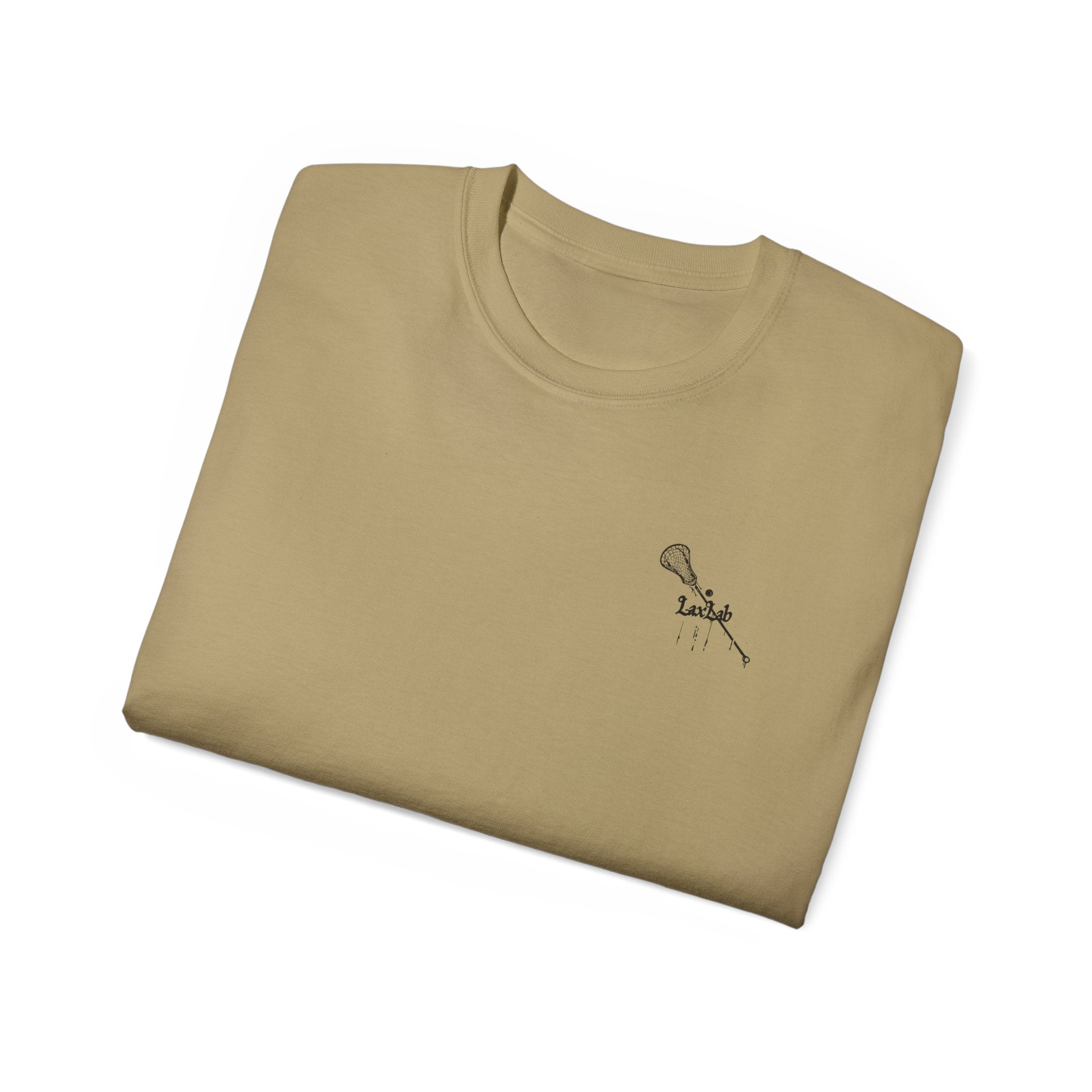 Lacrosse Graphic Tee — "Sorry. Can't. Lacrosse. Bye." White Cotton Shirt