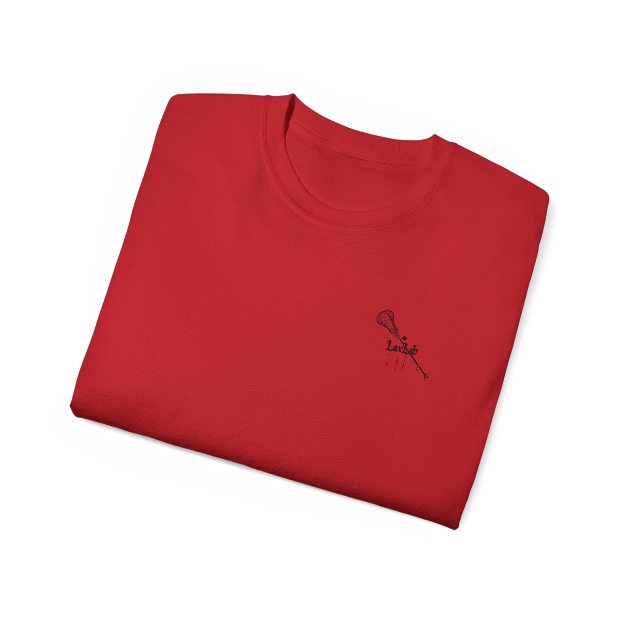 Lacrosse Graphic Tee — "Sorry. Can't. Lacrosse. Bye." White Cotton Shirt