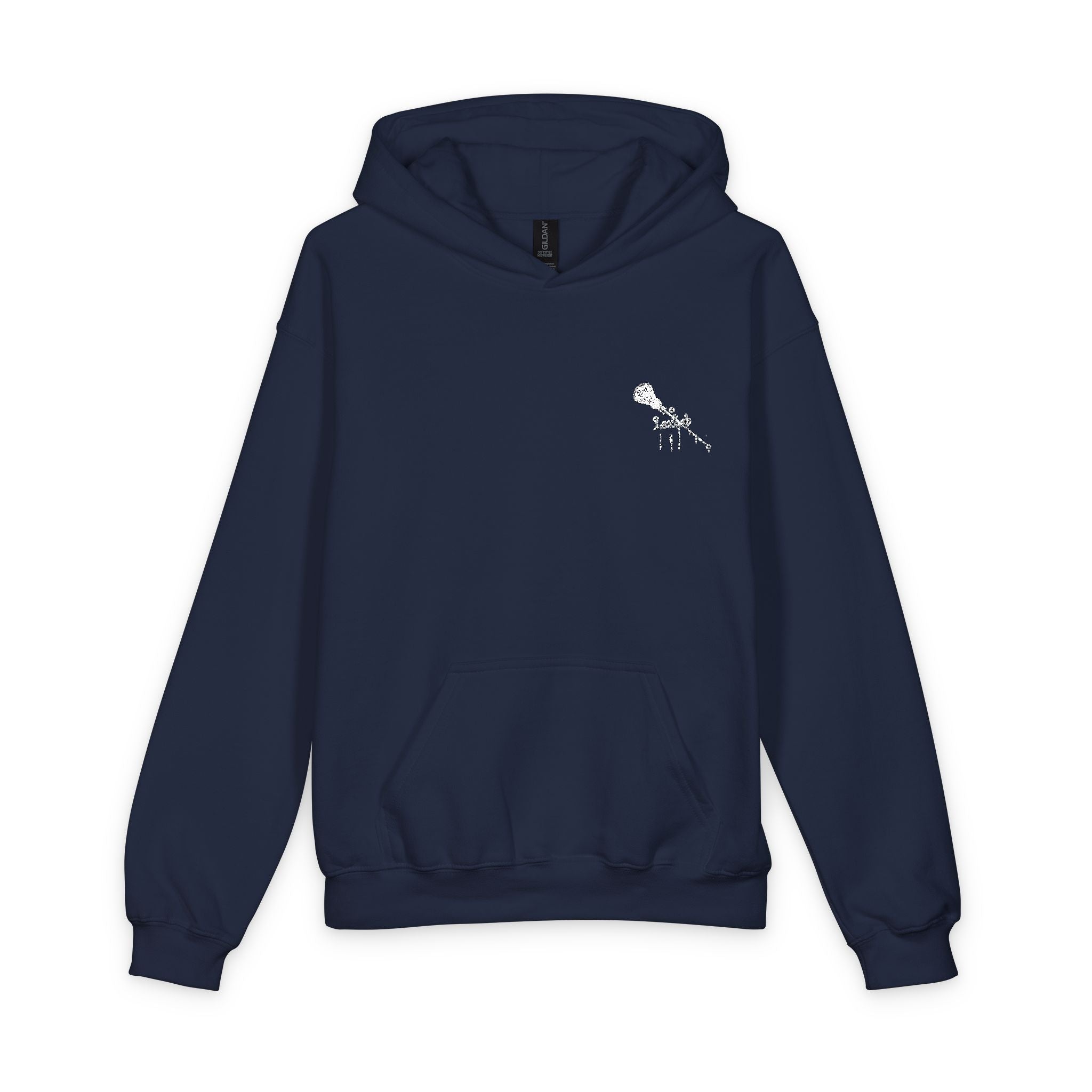 Youth Hoodie with Small White Map Graphic - Minimal Island Outline Sweatshirt