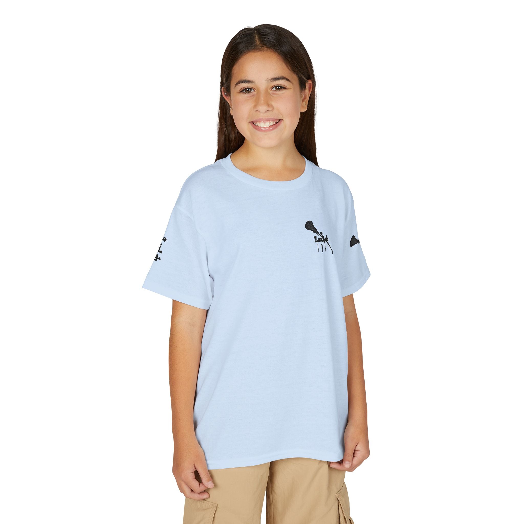 Youth Lacrosse T-Shirt — 'Lax Snacks' Player Graphic