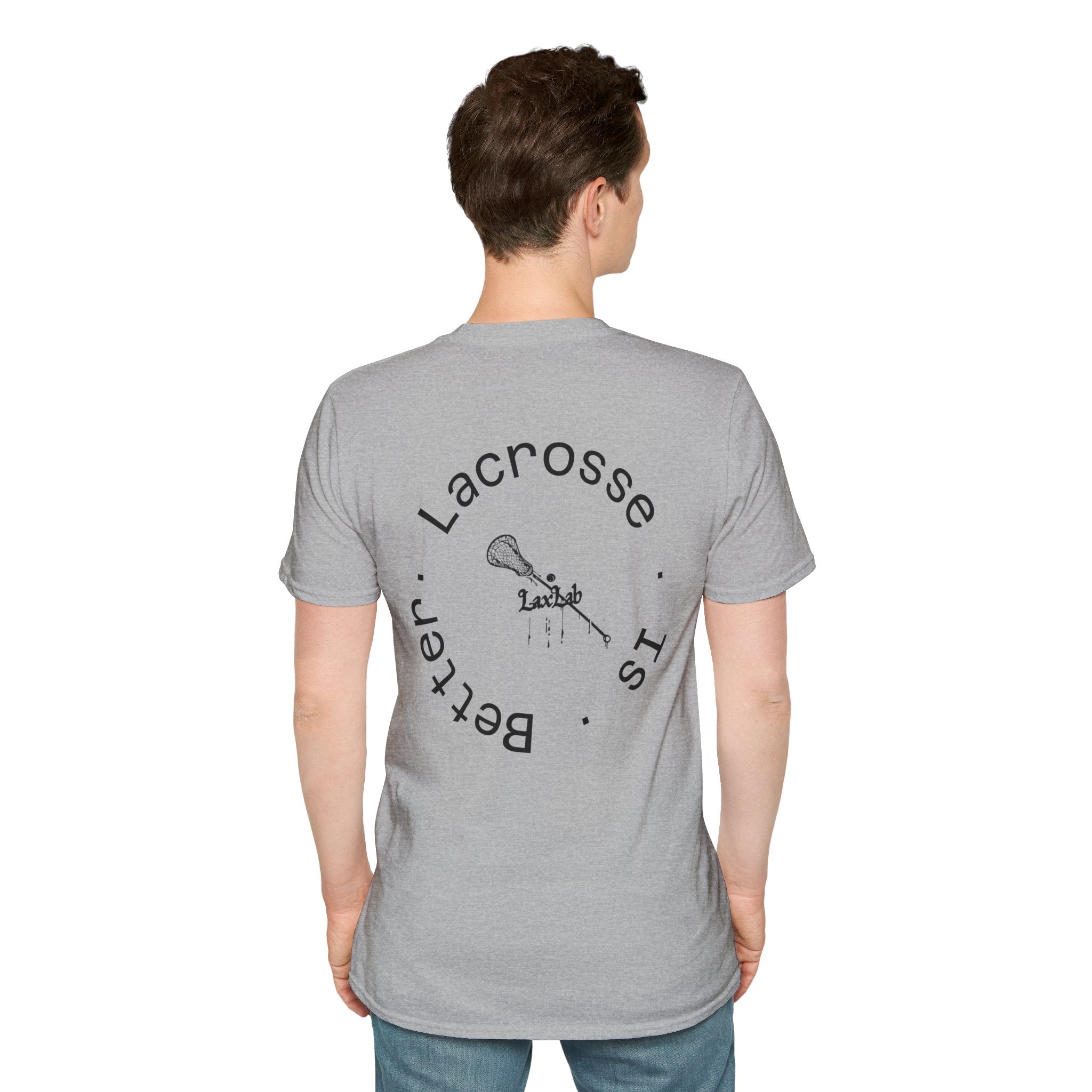 Lacrosse Is Better T-Shirt — Minimalist Lacrosse Stick Tee