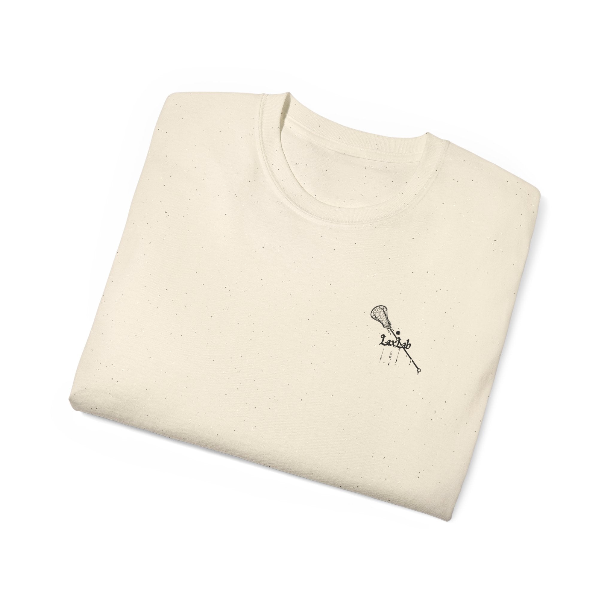 Lacrosse Graphic Tee — "Sorry. Can't. Lacrosse. Bye." White Cotton Shirt