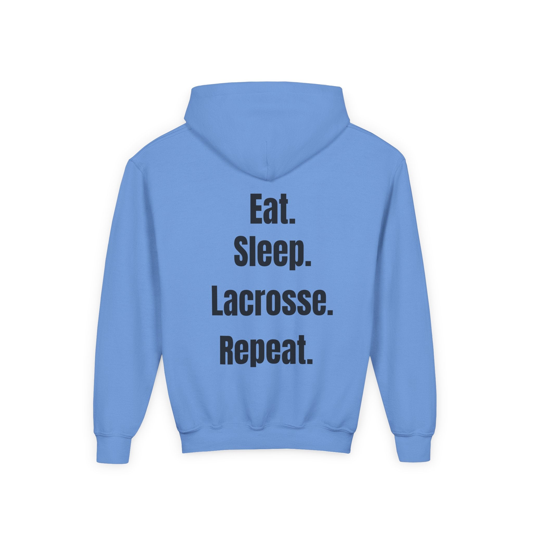 Youth Lacrosse Hoodie – "Eat. Sleep. Lacrosse. Repeat."