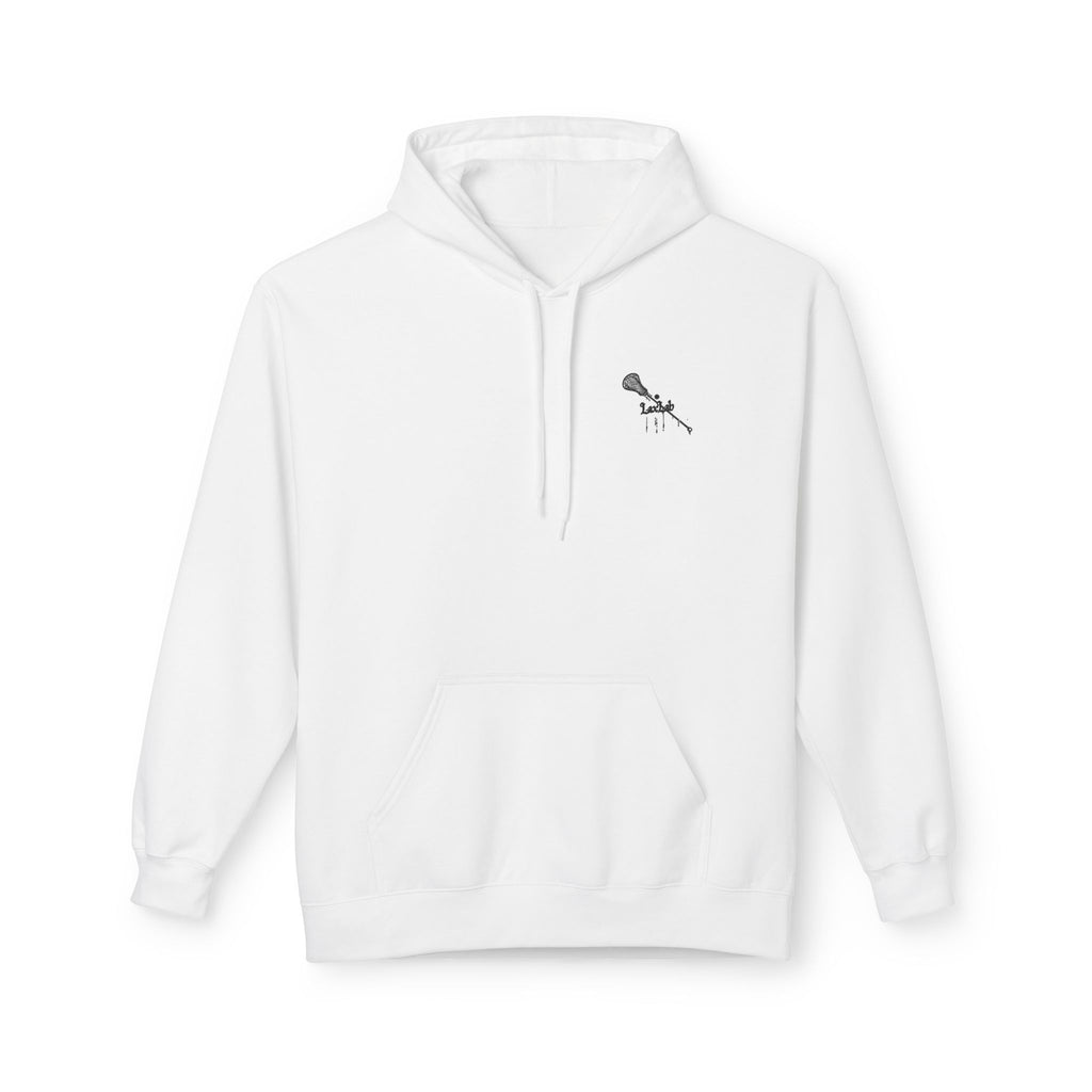 Hoodie — LaxLab Dripping Lacrosse Stick Graphic Fleece Hoodie