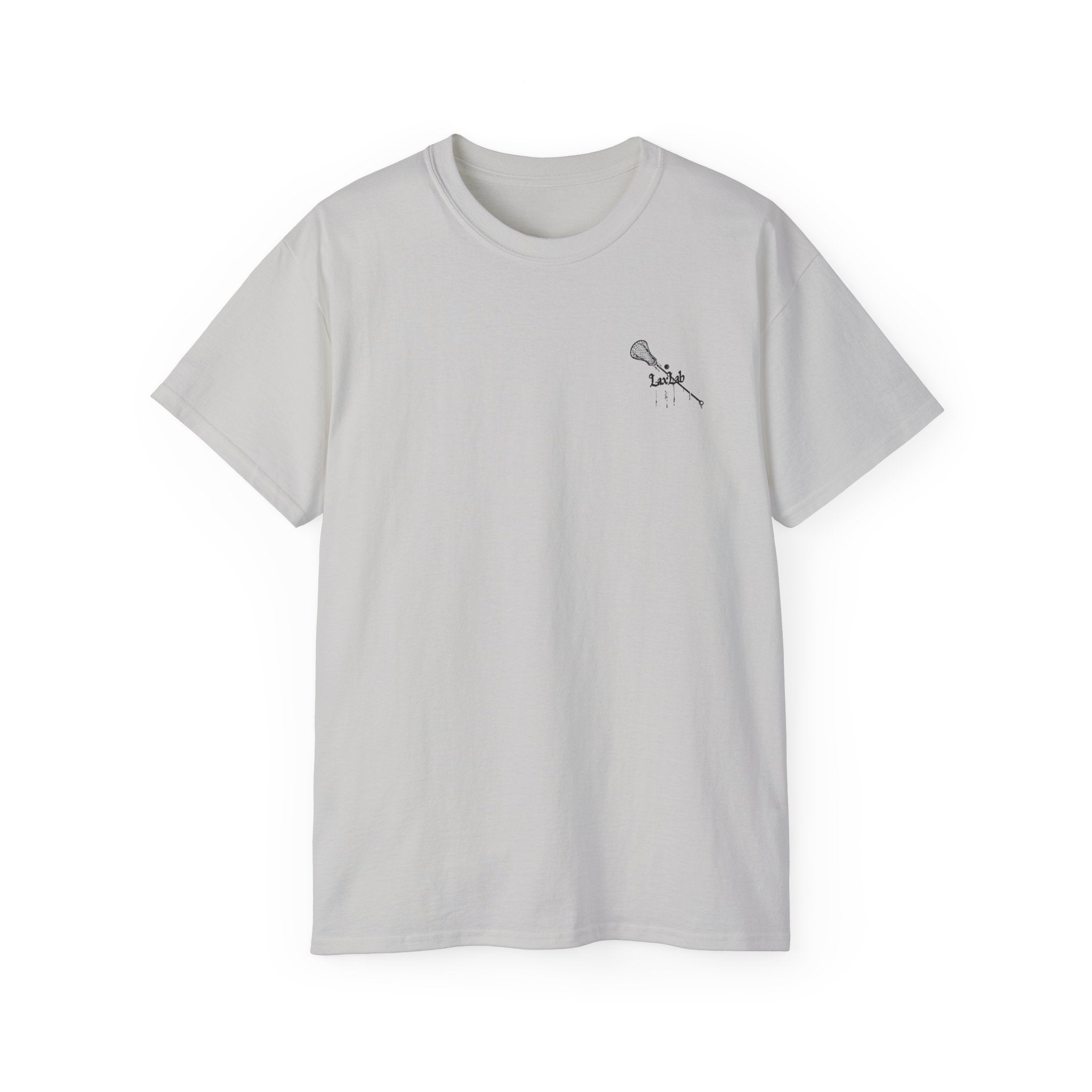 Lacrosse Graphic Tee — "Sorry. Can't. Lacrosse. Bye." White Cotton Shirt