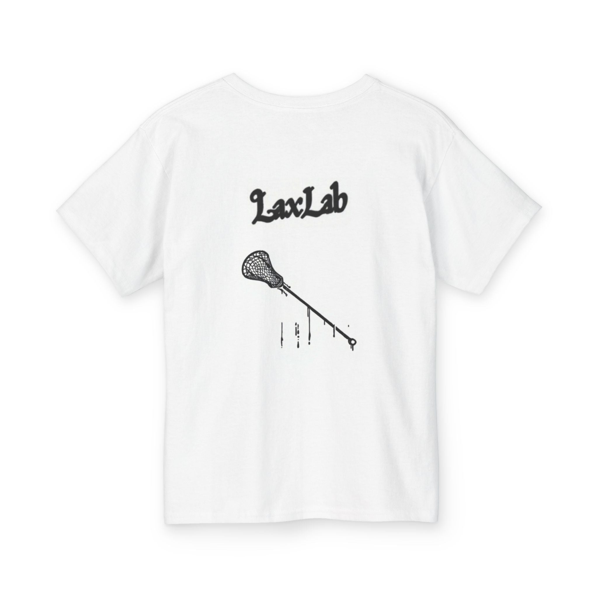 Youth Lacrosse Tee with LaxLab stick design