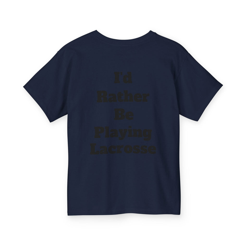 Youth Lacrosse T‑Shirt - "I'd Rather Be Playing Lacrosse" Tee