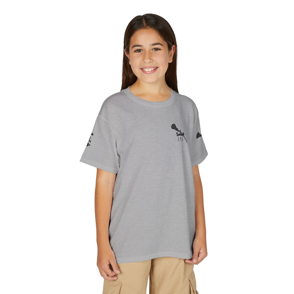 Youth Lacrosse T-Shirt — 'Lax Snacks' Player Graphic