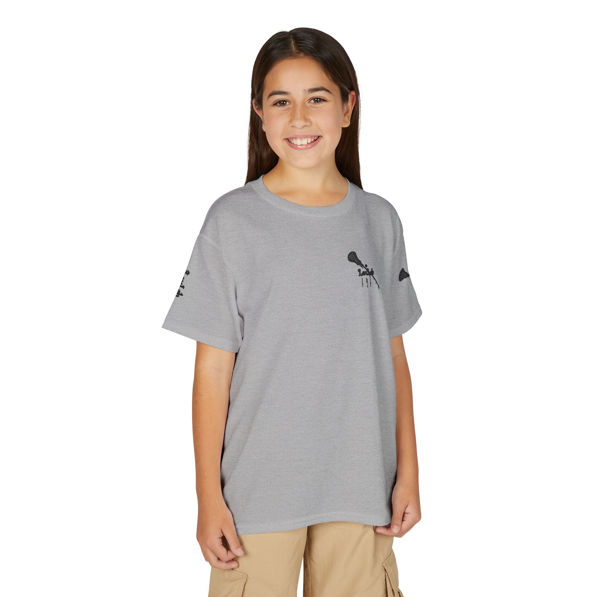 Youth Lacrosse T-Shirt — 'Lax Snacks' Player Graphic