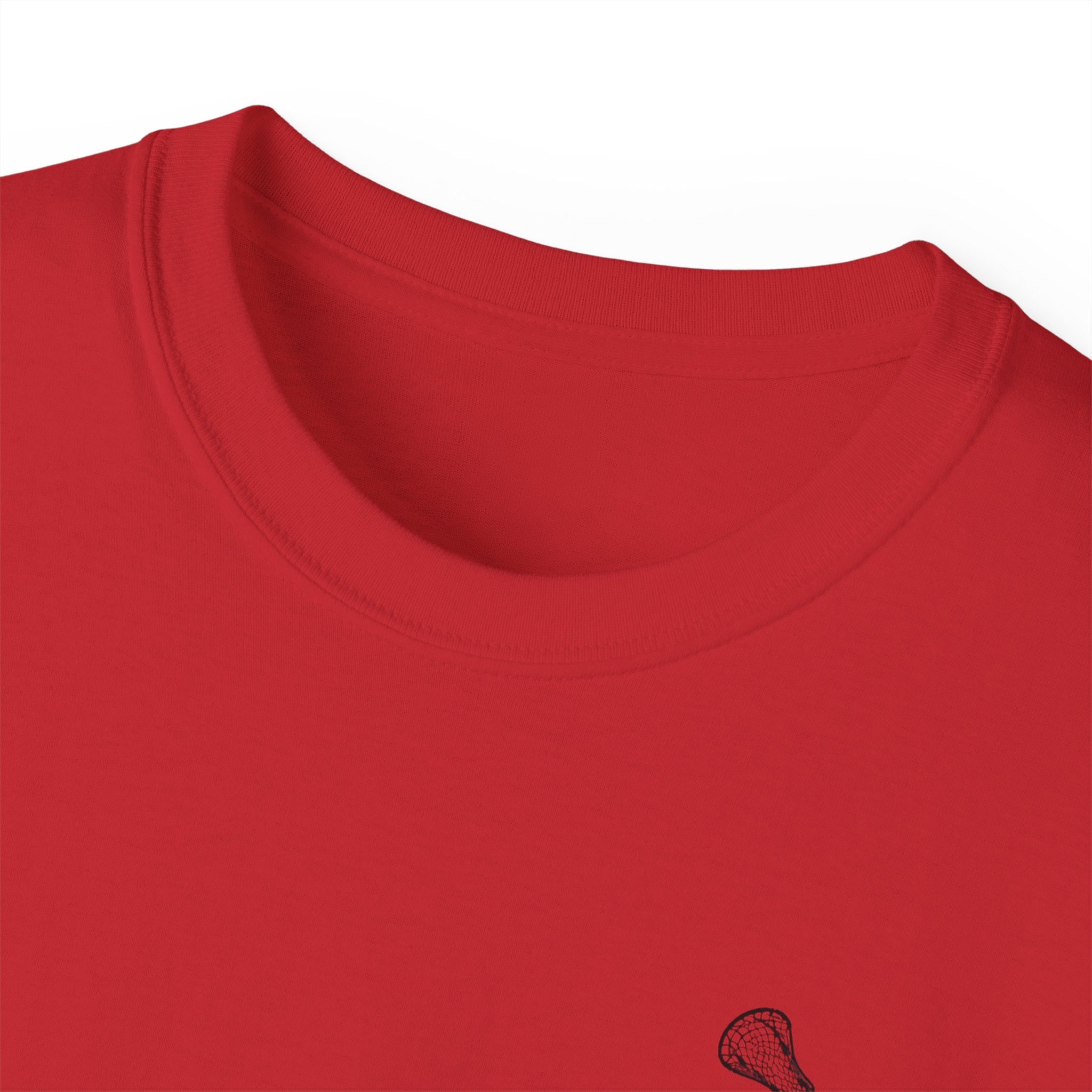 Lacrosse Graphic Tee — "Sorry. Can't. Lacrosse. Bye." White Cotton Shirt