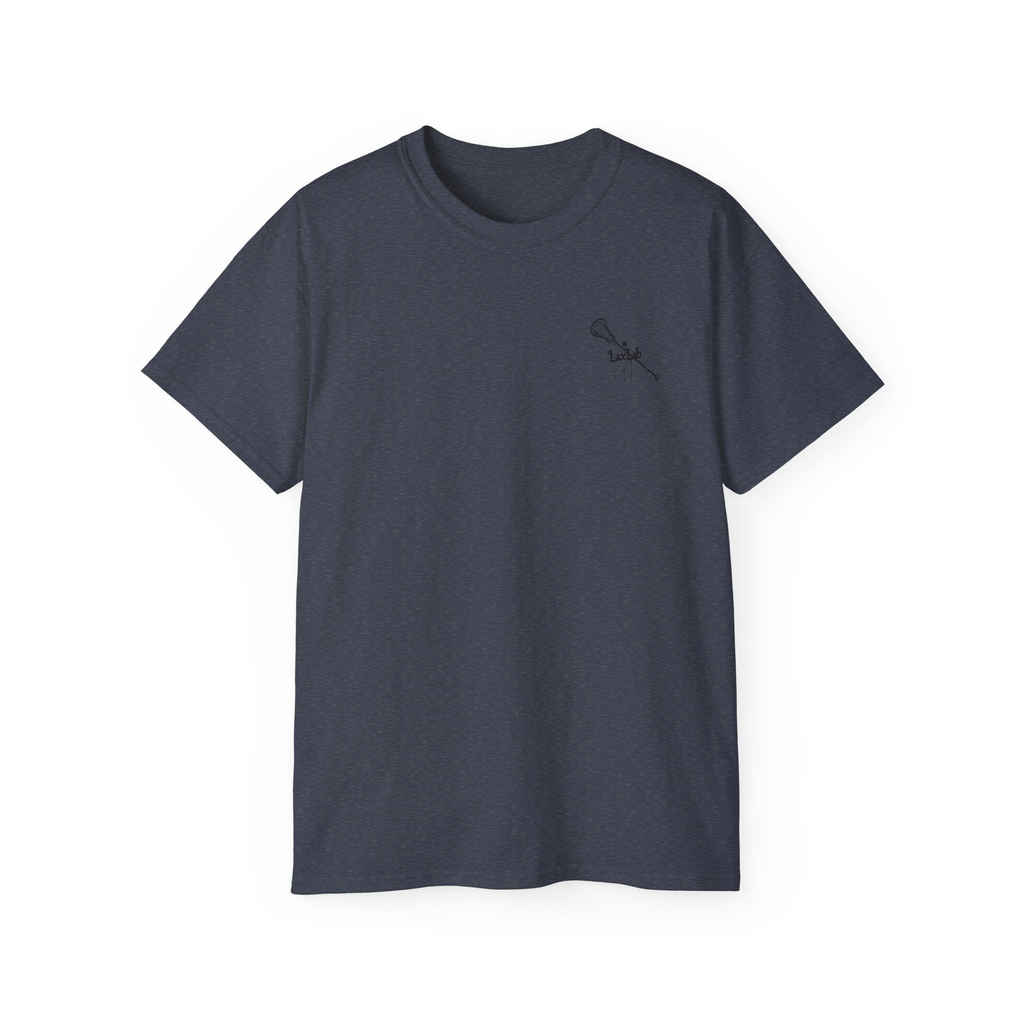 Lacrosse Graphic Tee — "Sorry. Can't. Lacrosse. Bye." White Cotton Shirt