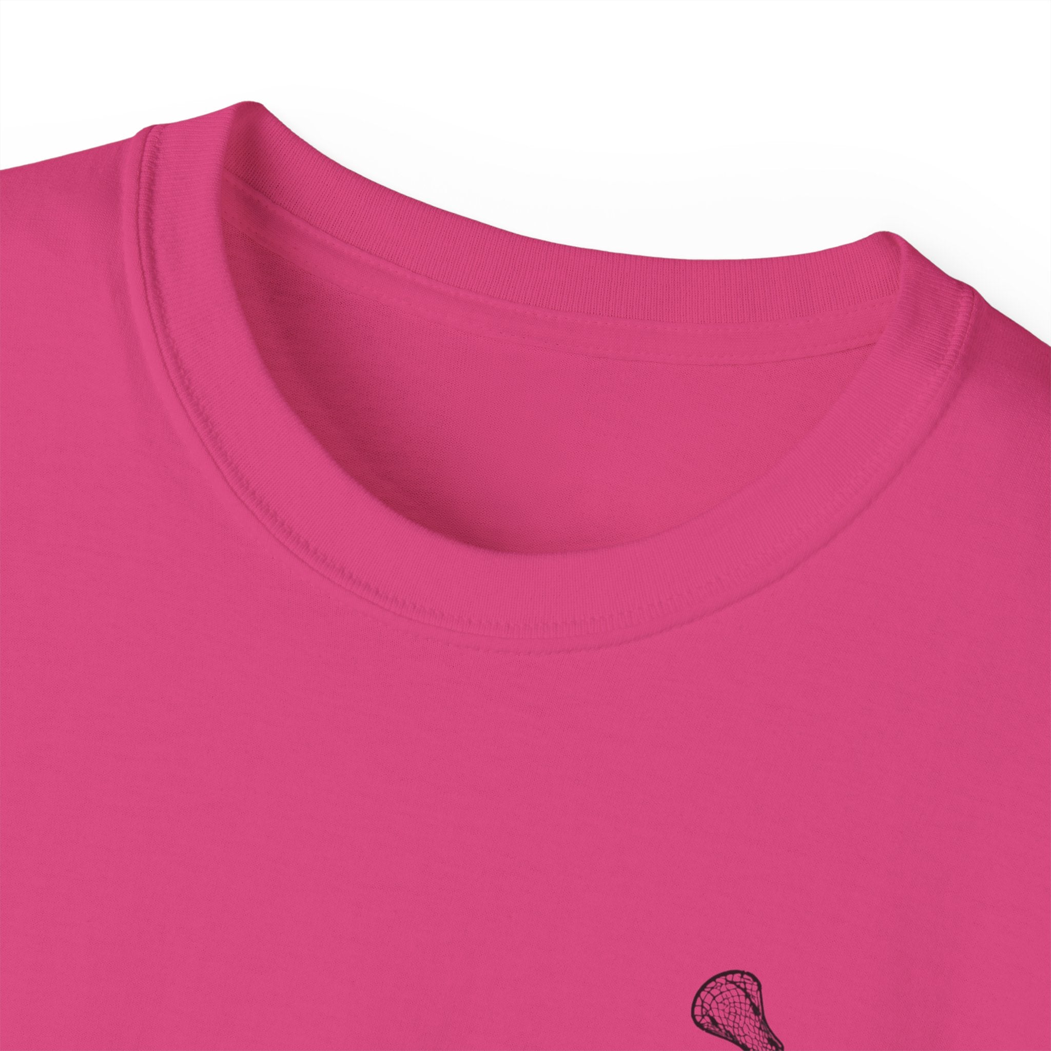 Lacrosse Graphic Tee — "Sorry. Can't. Lacrosse. Bye." White Cotton Shirt