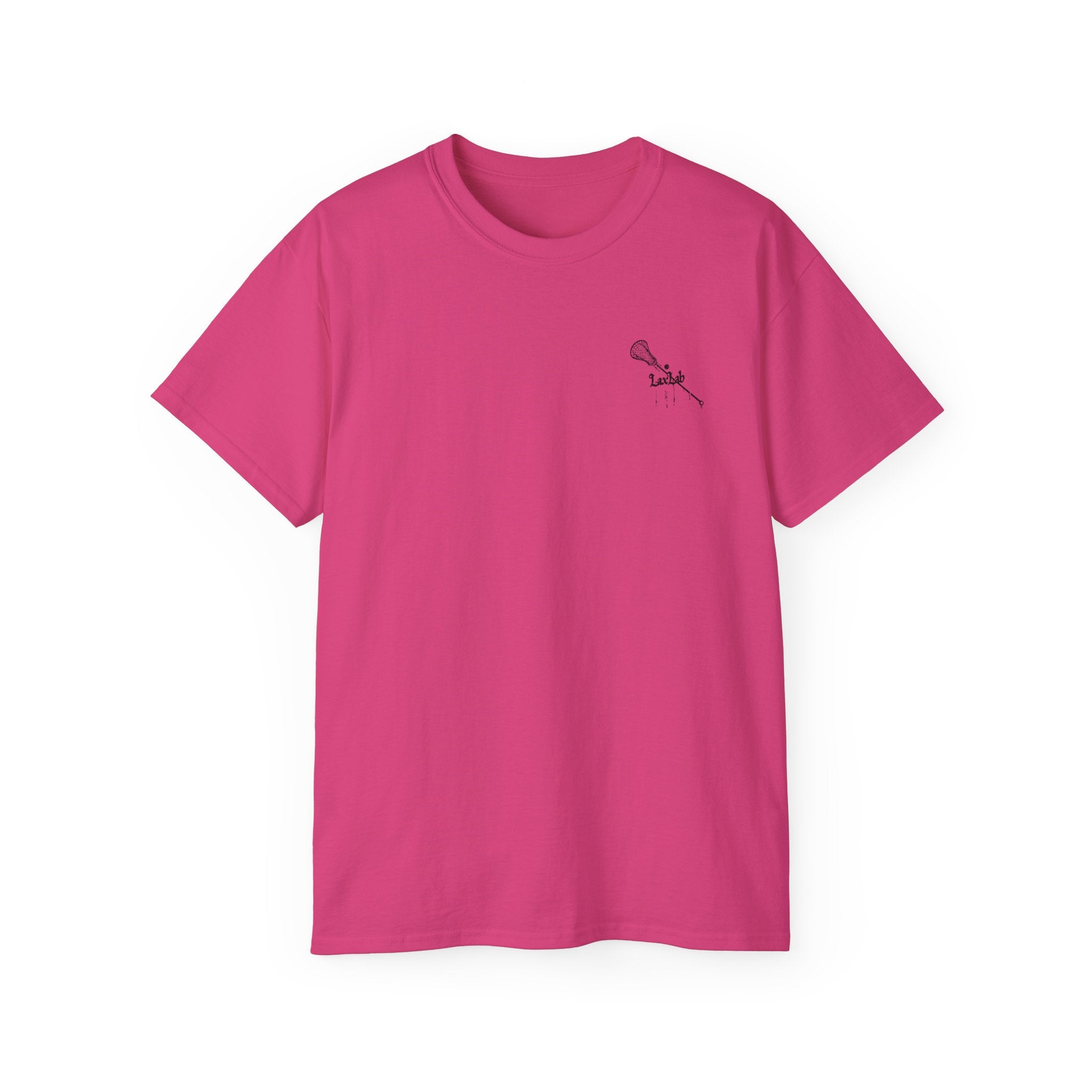 Lacrosse Graphic Tee — "Sorry. Can't. Lacrosse. Bye." White Cotton Shirt