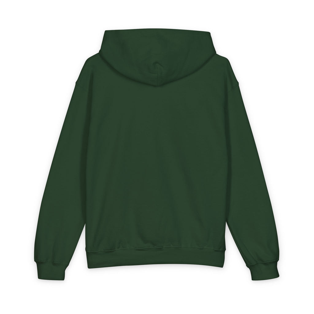 Youth Hoodie with Small White Map Graphic - Minimal Island Outline Sweatshirt